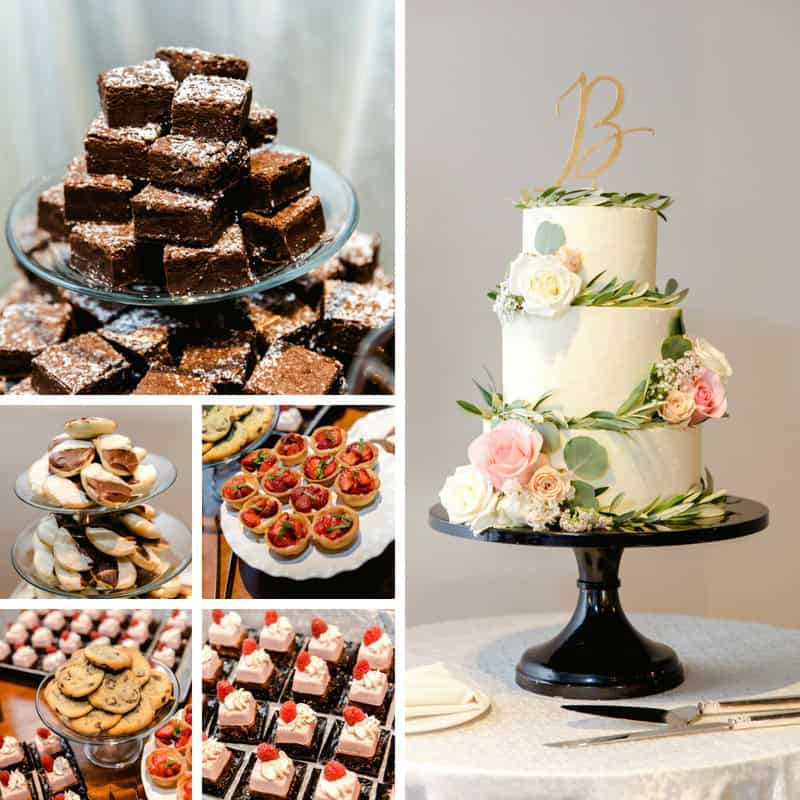 Assorted chocolates and desserts for celebration or special occasion.