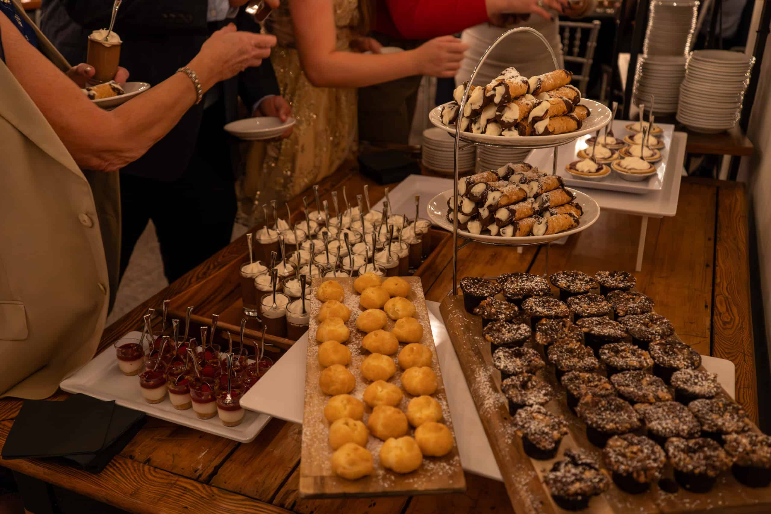 Assorted desserts including cookies and pastries at SKY Armory event.